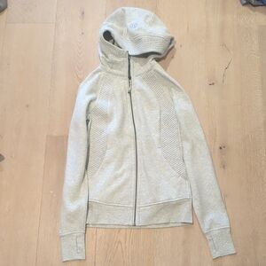 Lululemon Grey Scuba Hoodie, Size 6